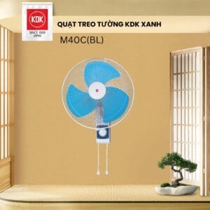 Quạt treo tường KDK màu xanh dương
