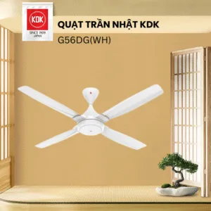 Quạt Trần Nhật KDK G56DG(WH) - Bảo Hành Chính Hãng 2 Năm