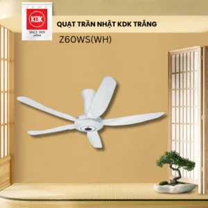 Quạt trần KDK Z60WS(WH) màu xám - B/H Chính Hãng KDK