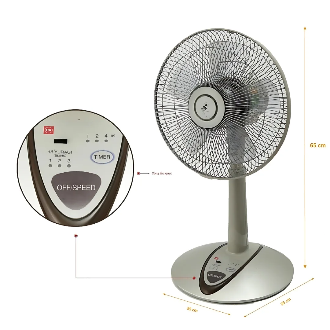 Quạt lửng KDK P30KH(CHG) - 5 cánh | Thương hiệu Nhật Bản - Ảnh 4