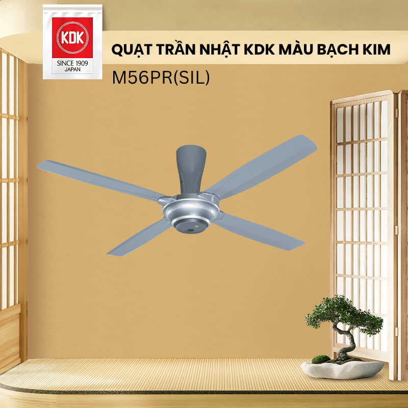 Quạt trần KDK M56PR(SIL)