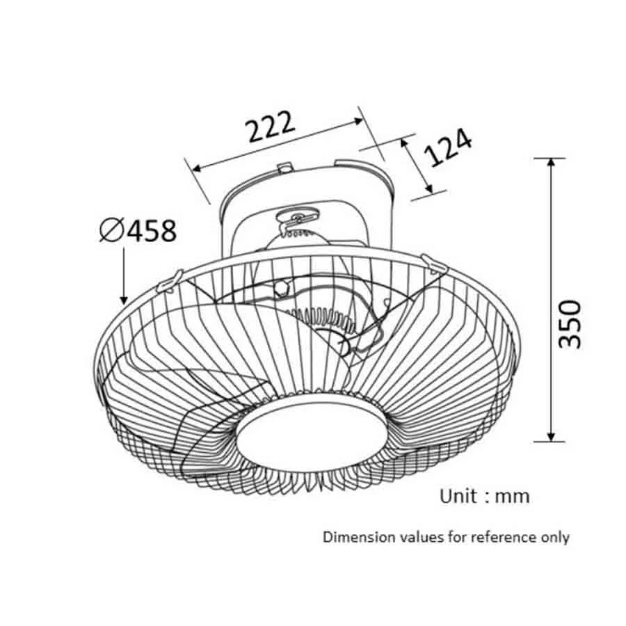 Mô tả thông số kỹ thuật của quạt KDK M40R